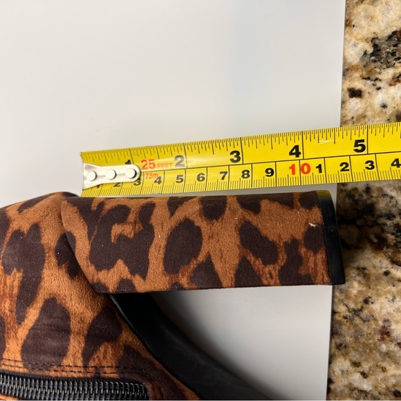 Shoelace Leopard Print Ankle Boots - Picture 6 of 6